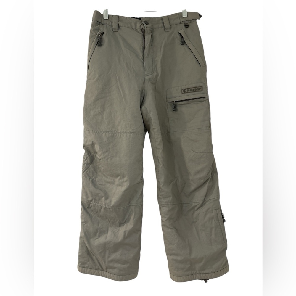 Black DOT Waterproof Youth Sky Gray Pants Size L